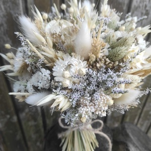 Szárazvirág csokor(bézs) - Meska.hu