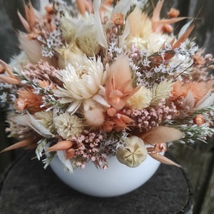 Tavaszi szárazvirág szett(barack) - otthon & életmód - dekoráció - ajtó- és ablak dekoráció - ajtódísz & kopogtató - Meska.hu