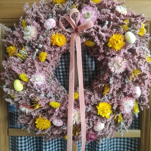 Tavaszi sóvirág koszorú,ajtódísz - Meska.hu