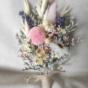 Menyasszonyi csokor kitűzővel(rózsaszín) - esküvő - menyasszonyi- és dobócsokor - Meska.hu