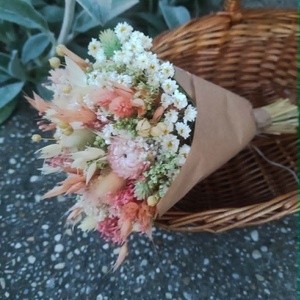 Szárazvirág csokor(barack) - otthon & életmód - virágdekoráció - virágok - virágcsokor - Meska.hu