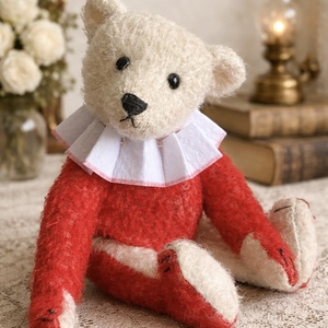 Egyedi antik stílusú kézzel készült mackó maci, Művészet, Más gyűjtemények, , MESKA