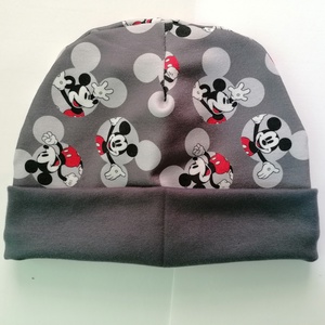 Tavaszi sapka -Szürke Mickey Egeres  - ruha & divat - sál, sapka, kendő - sapka - Meska.hu
