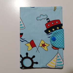 Textil egészségügyi kiskönyv borító - tenger  - otthon & életmód - papír, írószer - egészségügyi kiskönyv borító - Meska.hu