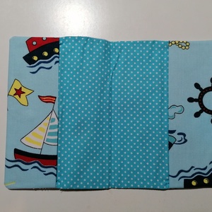 Textil egészségügyi kiskönyv borító - tenger  - otthon & életmód - papír, írószer - egészségügyi kiskönyv borító - Meska.hu
