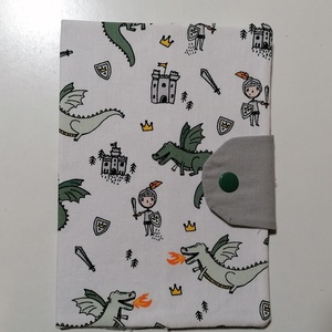 Textil egészségügyi kiskönyv borító - lovag, Otthon & Életmód, Papír, írószer, Egészségügyi kiskönyv borító, Varrás, MESKA
