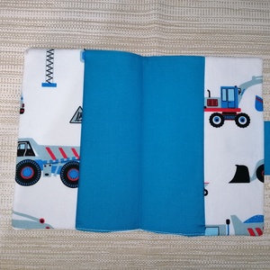 Textil egészségügyi kiskönyv borító - munkagép 2 - otthon & életmód - papír, írószer - egészségügyi kiskönyv borító - Meska.hu