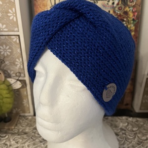  Kötött Fülvédő- királykék, Ruha & Divat, Sál, Sapka, Kendő, Fejpánt, Kötés, MESKA