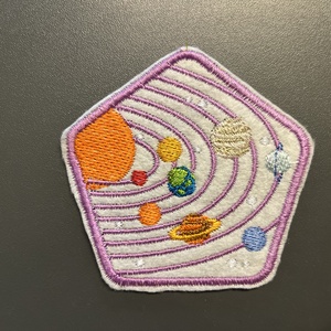 Űr témájú gépi hímzett felvarró-  bolygók, Kellékek & szerszámok, Méteráru, Felvarrható, vasalható kellék, Hímzés, MESKA