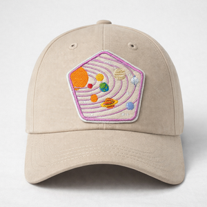 Űr témájú gépi hímzett felvarró-  bolygók - kellékek & szerszámok - méteráru - felvarrható, vasalható kellék - Meska.hu