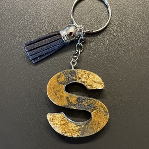 Egyedi gyanta betű-S, Táska & Tok, Kulcstartó & Táskadísz, Kulcstartó, Mindenmás, MESKA