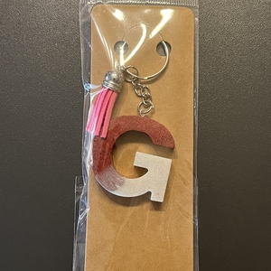 Egyedi gyanta betű-G - táska & tok - kulcstartó & táskadísz - kulcstartó - Meska.hu