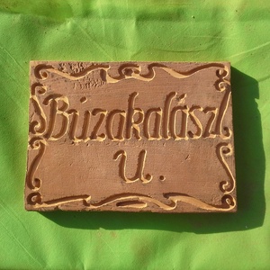 Miért ne ajándékozhatnál utcanév táblát építkező ismerősödnek?, Otthon & Életmód, Ház & Kert, Házszám, Kőfaragás, MESKA