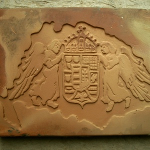 Nagy Magyarország angyalkás címeres tégla szelet - otthon & életmód - dekoráció - kép & falikép - táblakép - Meska.hu