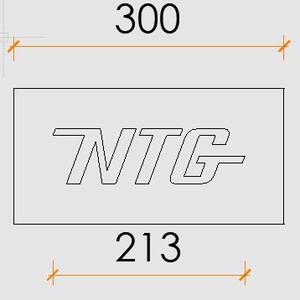 NTG felirat, logó készítése bontott téglába - otthon & életmód - dekoráció - fali és függő dekoráció - felirat - Meska.hu