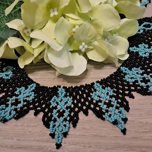 Ukrán gyöngygallér, gerdán nyaklánc - Meska.hu