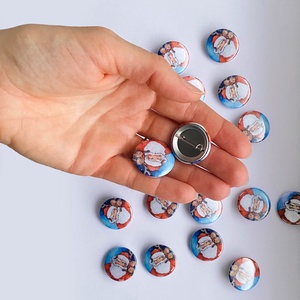 Mikulásos kitűző - Meska.hu