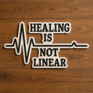 Healing is not linear  Lézervágott inspiráció - otthon & életmód - dekoráció - kép & falikép - fából készült kép - Meska.hu