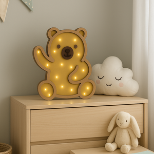 Macis lámpa  Maci formájú hangulatlámpa gyerekszobába, Otthon & Életmód, Lámpa, Hangulatlámpa, Festett tárgyak, MESKA