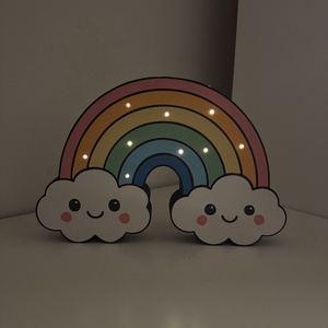 Szivárványos Felhőcske hangulat lámpa gyerekszobába - otthon & életmód - lámpa - hangulatlámpa - Meska.hu