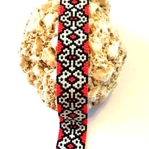 Kacér ornamentika - ékszer - karkötő - gyöngyös karkötő - Meska.hu