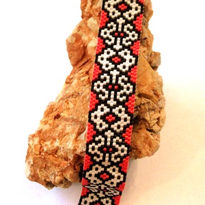 Kacér ornamentika - ékszer - karkötő - gyöngyös karkötő - Meska.hu