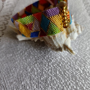 Kaleidoszkóp  - ékszer - karkötő - gyöngyös karkötő - Meska.hu