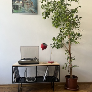 Vinyl tartó asztal - otthon & életmód - bútor - asztal - Meska.hu