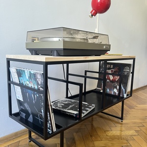 Vinyl tartó asztal - otthon & életmód - bútor - asztal - Meska.hu