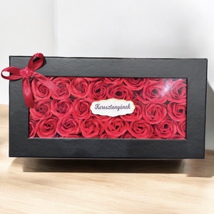 Anyák napi szappanrózsa box - keresztanyának, Otthon & Életmód, Dekoráció, Virágdísz és tartó, Virágbox, virágdoboz, , MESKA