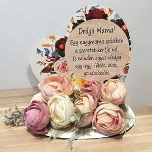 Anyák napi asztaldísz - drága mama, Otthon & Életmód, Dekoráció, Asztal és polc dekoráció, Asztaldísz, , MESKA