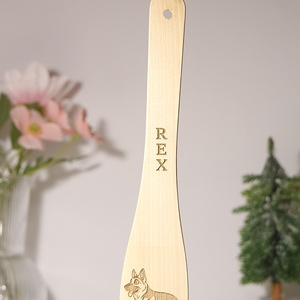 Kutyás fakanál fotó alapján név gravírozással - otthon & életmód - konyhafelszerelés, tálalás - sütés, főzés - fakanál & fakanáltartó - Meska.hu