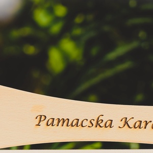 Cicás fakanál név gravírozással - otthon & életmód - konyhafelszerelés, tálalás - sütés, főzés - fakanál & fakanáltartó - Meska.hu