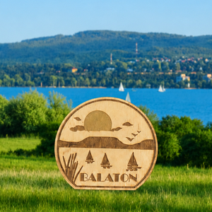 Fa Balaton hűtőmágnes - Meska.hu