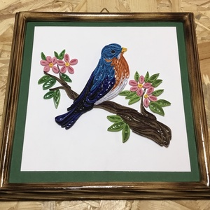 Quilling kép madárral - kellékek & szerszámok - papír - egyéb papír - Meska.hu