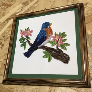 Quilling kép madárral - kellékek & szerszámok - papír - egyéb papír - Meska.hu