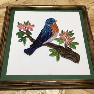 Quilling kép madárral - kellékek & szerszámok - papír - egyéb papír - Meska.hu