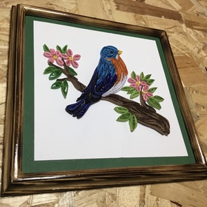 Quilling kép madárral - kellékek & szerszámok - papír - egyéb papír - Meska.hu