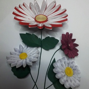 Nőnapi 3D virágok - otthon & lakás - dekoráció - virágdísz és tartó - csokor & virágdísz - Meska.hu