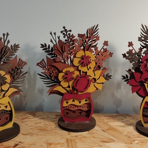 Nőnapi festett virág - otthon & életmód - dekoráció - asztal és polc dekoráció - asztaldísz - Meska.hu