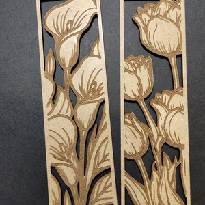 Fa virágos könyvjelzők - könyv & zene - könyvjelző - Meska.hu