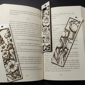 Fa virágos könyvjelzők - könyv & zene - könyvjelző - Meska.hu