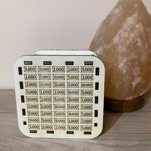 Lézergravírozott persely, 250.000 ft gyűjt�séhez - Meska.hu