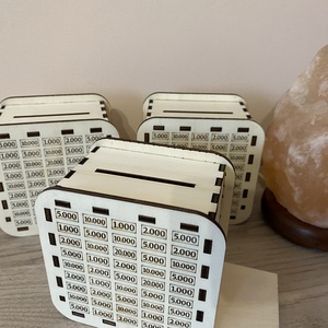 Lézergravírozott persely, 250.000 ft gyűjt�séhez - otthon & életmód - dekoráció - asztal és polc dekoráció - persely - Meska.hu