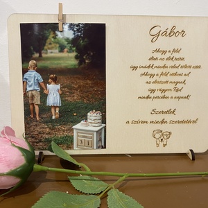 Lézergravírozott egyedi fényképkeret - Meska.hu