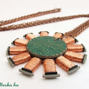 Tesla-tekercs nyaklánc -  - Meska.hu