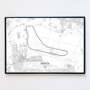 Minimalista Monza térkép, Otthon & Lakás, Dekoráció, Kép & Falikép, Plakát, Mindenmás, MESKA