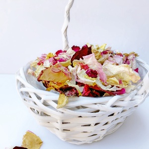 Szárított tarka rózsaszirmok (10 db) - esküvő - dekoráció - helyszíni dekor - Meska.hu