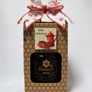 Karácsonyi díszdoboz 1 kg ámorakácmézzel - élelmiszer - méz & propolisz - Meska.hu