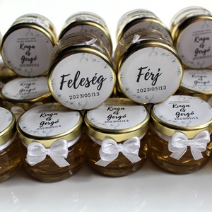 Esküvői mini mézes köszönet ajándék  - esküvő - emlék & ajándék - köszönőajándék - Meska.hu